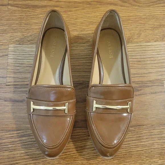 Alfani Womens Ameliaa Loafers Brown or Cognac 5 M - Picture 6 of 6